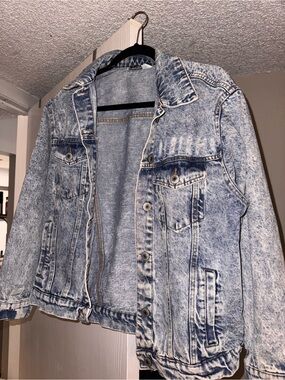 Highway Jeans Acid-Wash Light Blue Denim Jacket
